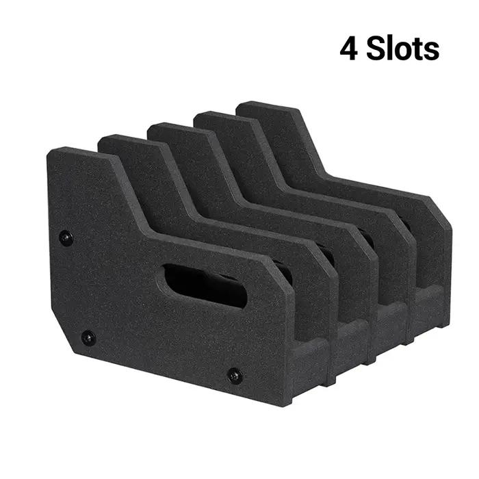 Support de pistolet en mousse à 4/6 fentes, support de pistolet, armoire de sécurité, organisateur d