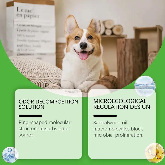 Spray éliminateur d'odeurs d'animaux de compagnie, pour accidents d'urine de chien et de chat sur tapis, brume désodorisante naturelle sans parfum synthétique