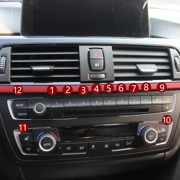 Tableau de bord avant de voiture, lecteur CD Radio, bouton de commutation, garniture de couverture p