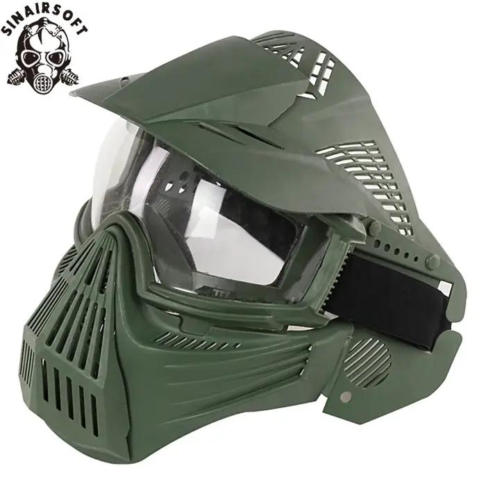 SINAIRSOFT Tactical Full Face Protection High Strength CS Paintball Mask Field