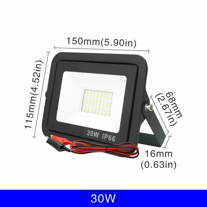 DC12V Led projecteur 20W 30W 50W 100W