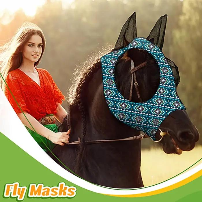 Masque pour chevaux avec oreilles