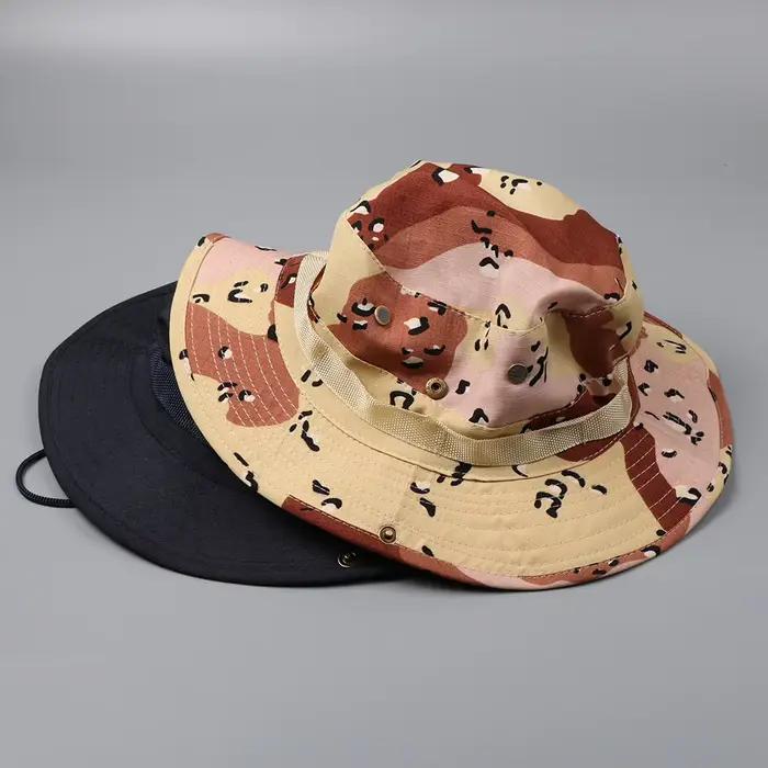 Chapeau boonie camouflage chasse été - panama tactique randonnée outdoor protection solaire hommes