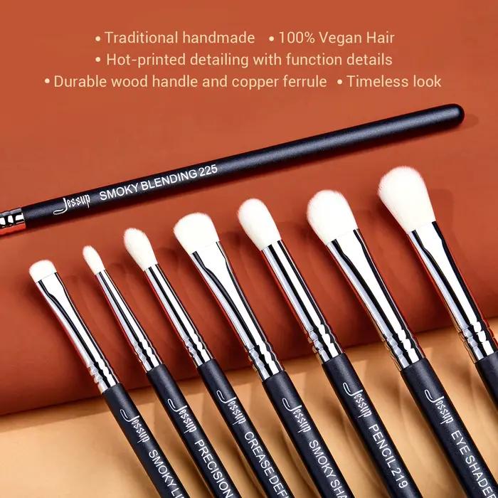 Jessup-Ensemble de pinceaux pour les yeux, pinceau de maquillage pour fard à barrage, mélange synthé