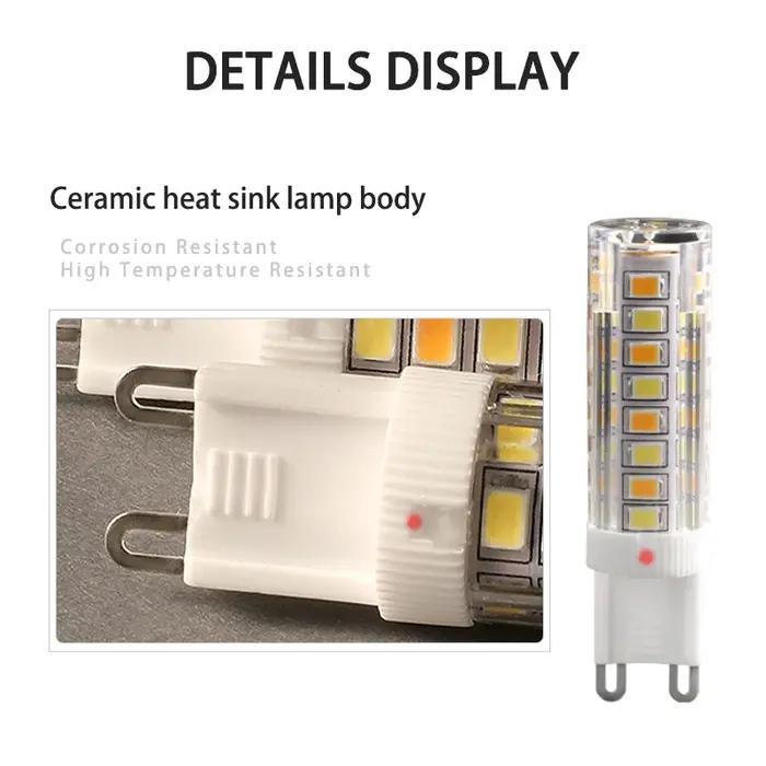 Ampoules LED à Base G4/G9, 220V, 5W, 7W, suspension en céramique, 3000K, 4000K, 6000K, commande marc