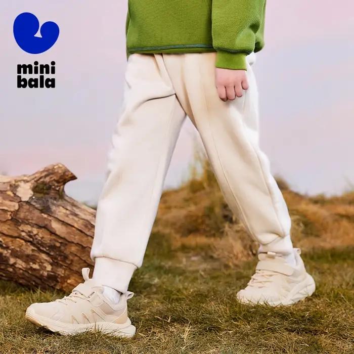 Mini Bala enfants pantalons printemps automne nouveau épais doublé polaire pantalons de survêtement