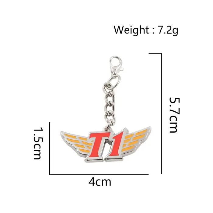 Porte-clés en métal avec logo de l'équipe T1 forme d'aile pendentif émail accessoire de collection pour fans d'e-sport cadeau pour supporters de jeux装饰去掉后的内容,保持HTML结构和最后的标题行: ```html Portez l'esprit de la compétition avec vous Plongez-vous dans l'univers captivant des e-sports avec notre porte-clés