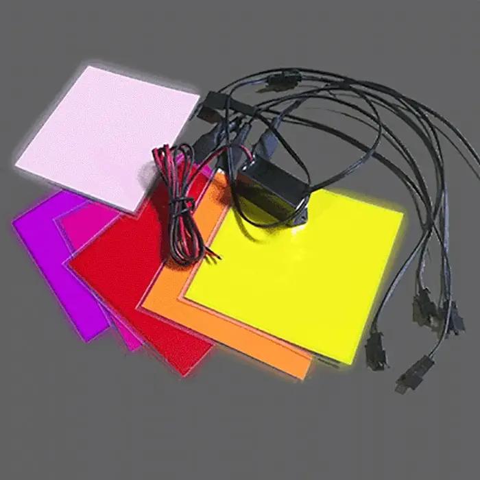 5*5 cm 10*10 cm EL panneau rétro-éclairage Led panneau lumineux LED électroluminescent El rétro-écla