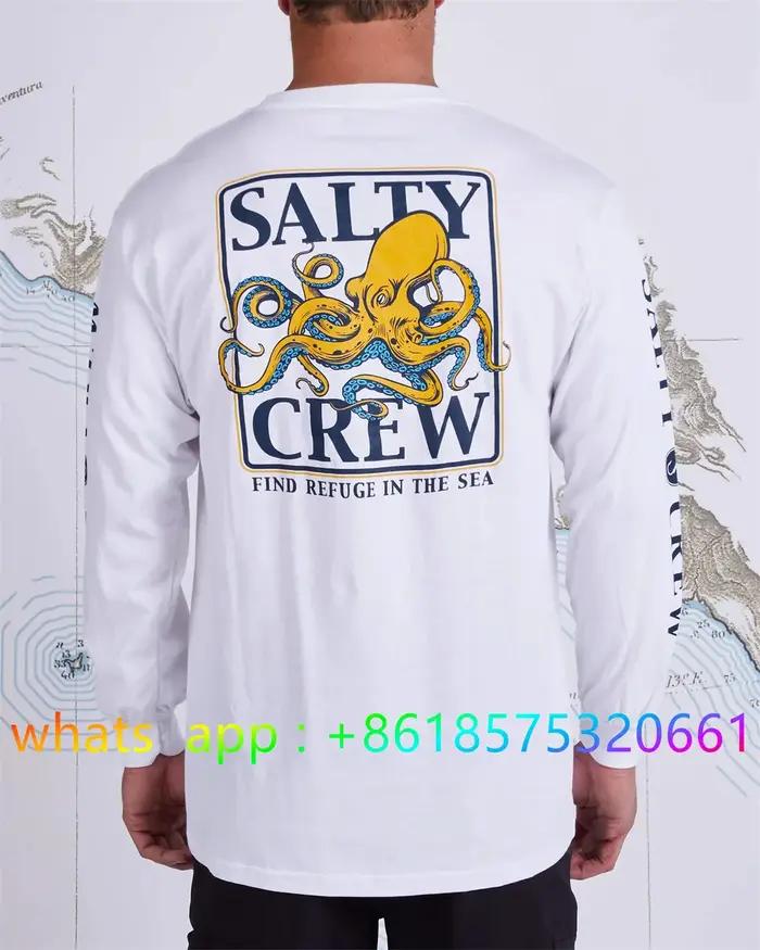 T-shirt de pêche à manches longues pour hommes