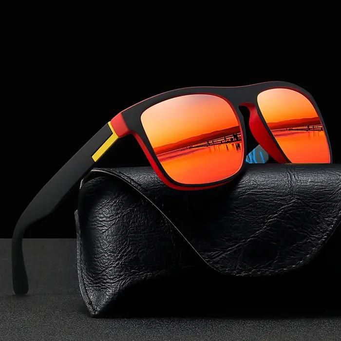 Lunettes de soleil à monture carrée pour hommes et femmes, 14 pièces, à la mode, pour la conduite en