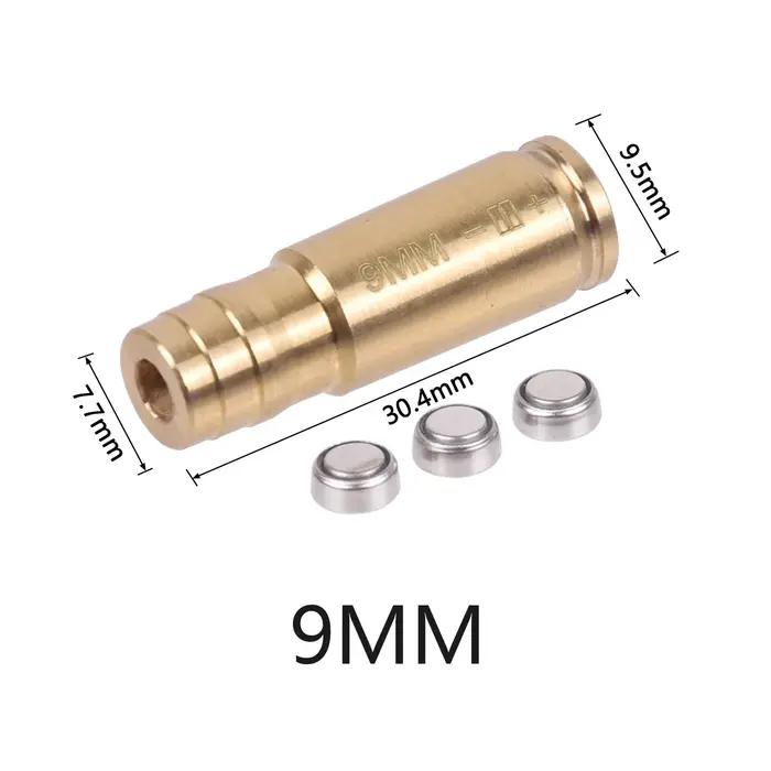 Jauge de balle d'entraînement de vue Laser rouge tactique. 223/9mm/12GA/20GA/7.62/.45/.22LR cartouch