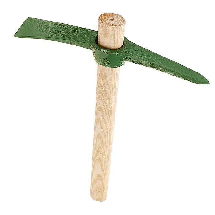 Houe creuse en acier pour jardin, pioche domestique, outil de jardinage pratique, pioche multifoncti