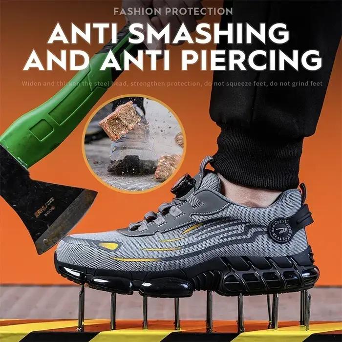 Chaussures de sécurité pour hommes bottes de protection élastiques chaussures décontractées à la mode respirantes protection contre les odeurs chaussures de travail pour hommes occasions spéciales