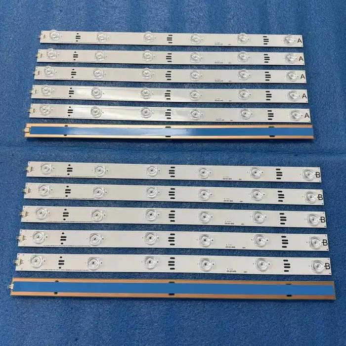 Bande LED (12) pour GRUNDIG 49CLE8475BL 49CLE8475SL 49VLE7520BL 49VLE7525BP 49VLE810BL 49VLE822BL 49VLE825BL 49VLE840BH 49VLE841BL