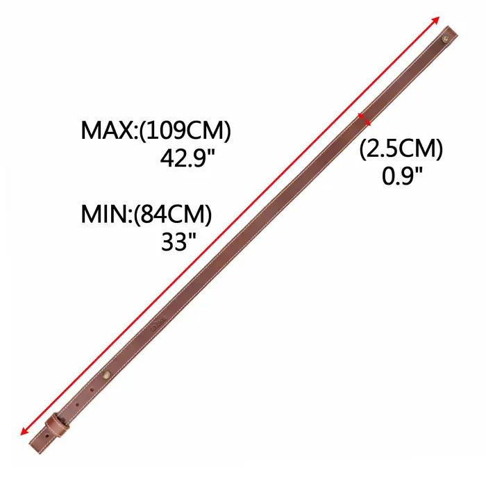 Sangle de fusil de chasse en cuir de buffle Tourbon réglable pour hommes occasions de chasse confortables et durables