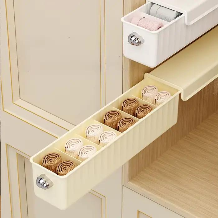 Organisateur de rangement mural trois en un pour sous-vêtements et chaussettes rangement mural tiroir peu encombrant durable pour dressing et organisation personnelle et cadeau idéal