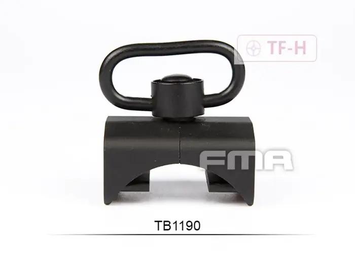 Boucle de montage de sangle arrière tactique de chasse FMA pour la série King Arms NOIR