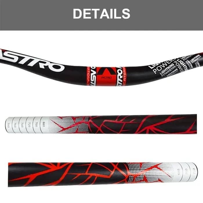 Guidon de vélo en alliage d'aluminium, guidon de vtt pour route, VTT, 31.8mm x 780/800mm, volant pou