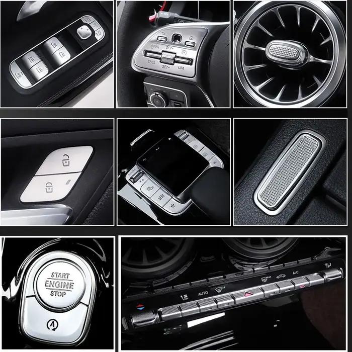 Couvercle Kiev illage de bouton de climatisation de voiture, contrôle central, Mercedes Benz A, B, C