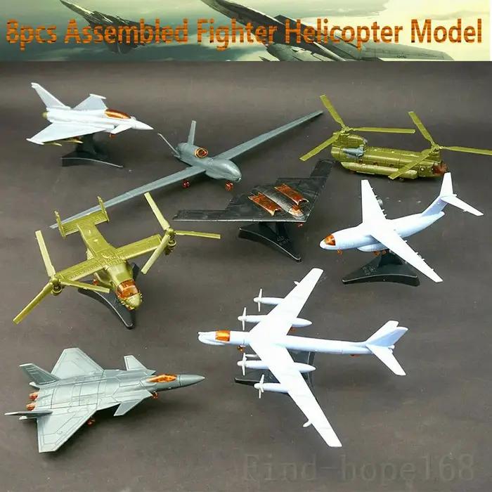Modèle de hélicoptère et avion 4D à l'échelle 1:165