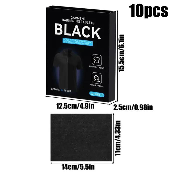 Teinture pour vêtements de couleur noire, 10 pièces/ensemble, colorants pour vêtements, accessoires