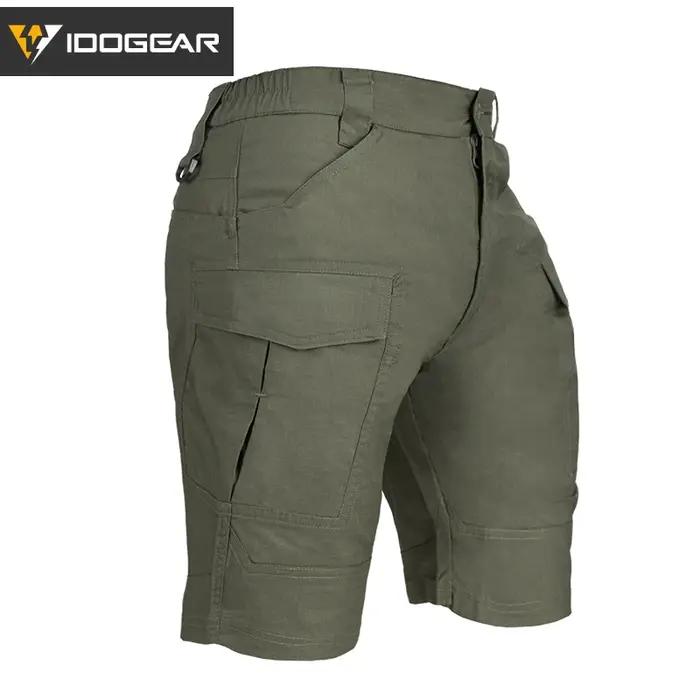 Short cargo tactique IDOGEAR camouflage été chasse sport - Pantalon léger respirant multi-poches