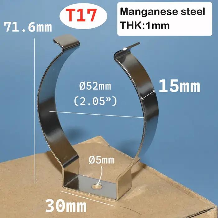 Clips de Tube lumineux LED en acier au manganèse T12 T13 T14 T17 T19, fixation d'ampoule, support de