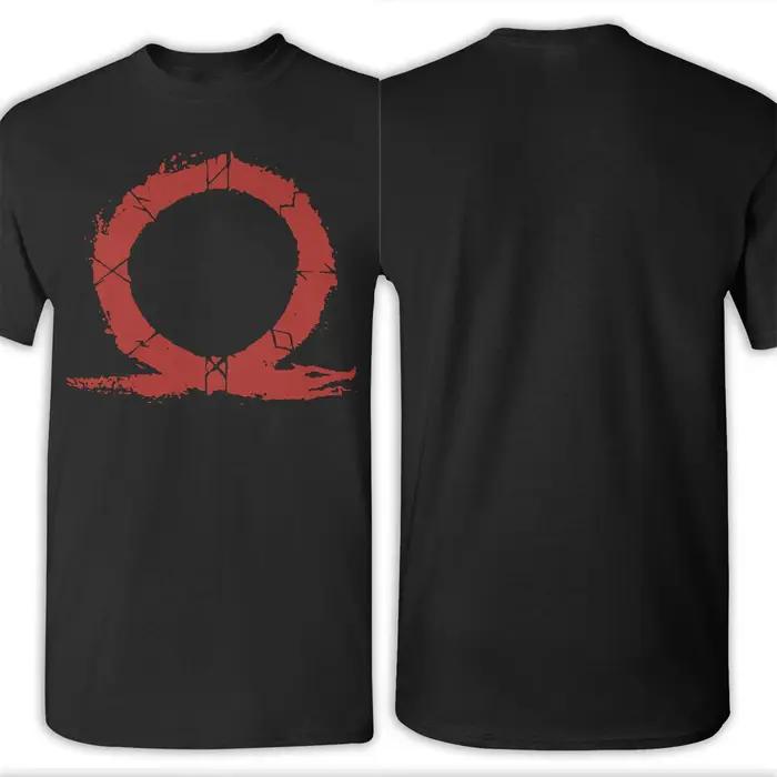 T-Shirt God of War Runes pour hommes coton 100% col rond design exclusif symboles nordiques printemps été occassions spéciales randonnées soirées entre amis