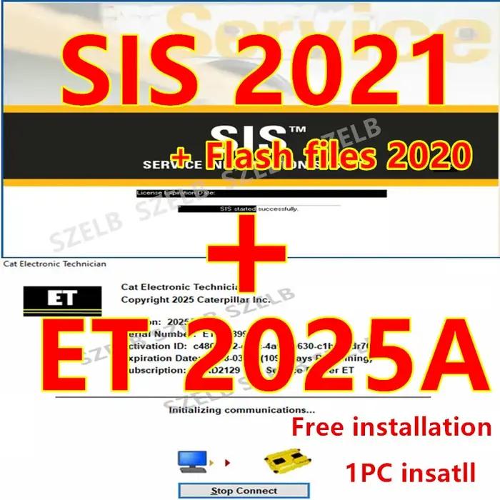 2021 SIS+2025A Cat ET 2025A Électronicien électronique 2021 SIS pour Red Cat Système d'information de service EPC Logiciel de réparation