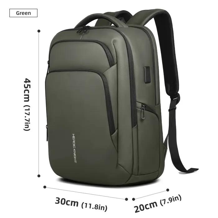 HK sac à dos d'affaires multifonctionnel hommes sac à dos de voyage de grande capacité étanche 17.3 "sac pour ordinateur