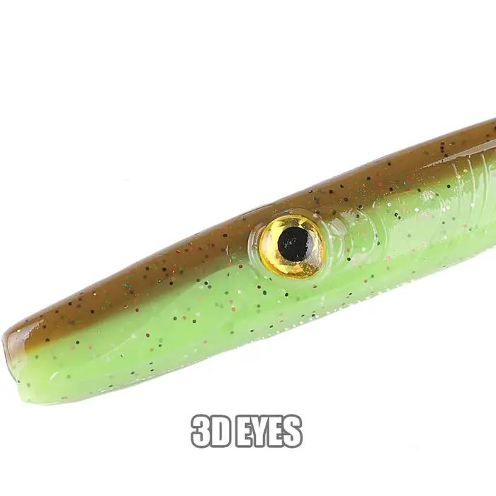 Supercontinent Crazy Slug 185mm/3 pièces 125mm/6 pièces leurre de pêche souple bar appât artificiel
