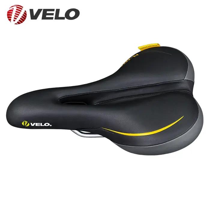 Selle de vélo VELO en simili cuir PU avec coussin d'air pour hommes - confort et durabilité pour vélo de montagne et de route