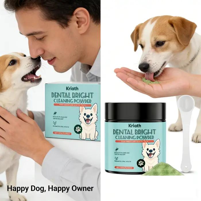 Poudre Nettoyante pour Dents de Chien : Élimine les Taches Superficielles