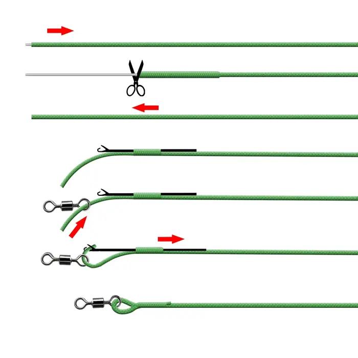 1 Pièce 35LB 7M Leadcore Ligne de pêche matériel de pêche pour fishing rigs Ligne de plomb tressée 3