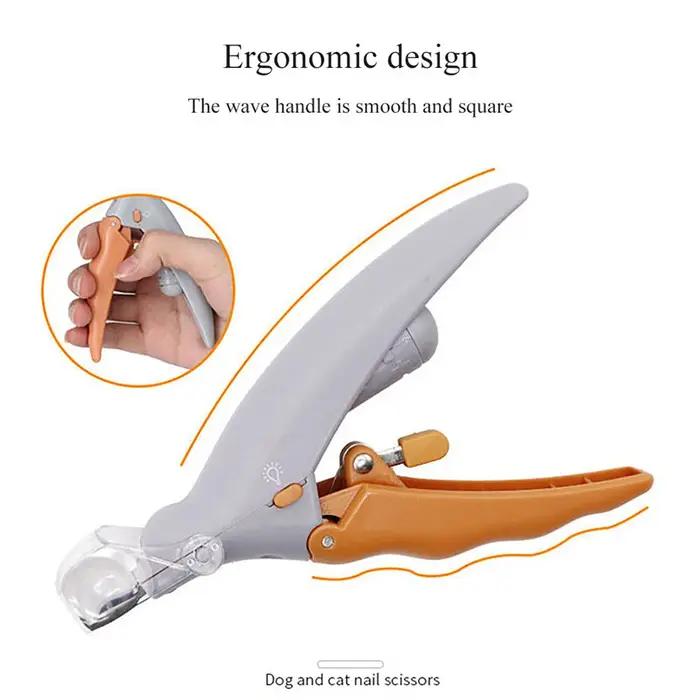 Coupe-ongles avec lumière LED pour chien et chat