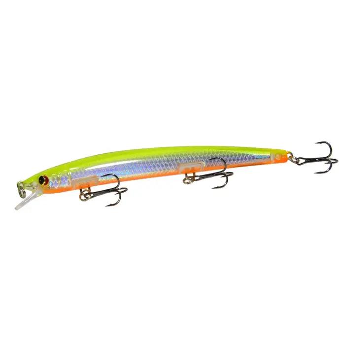 1Pc leurres de pêche méné flottant appâts durs longue coulée Wobblers à la traîne sur brochet manivelle carpe matériel