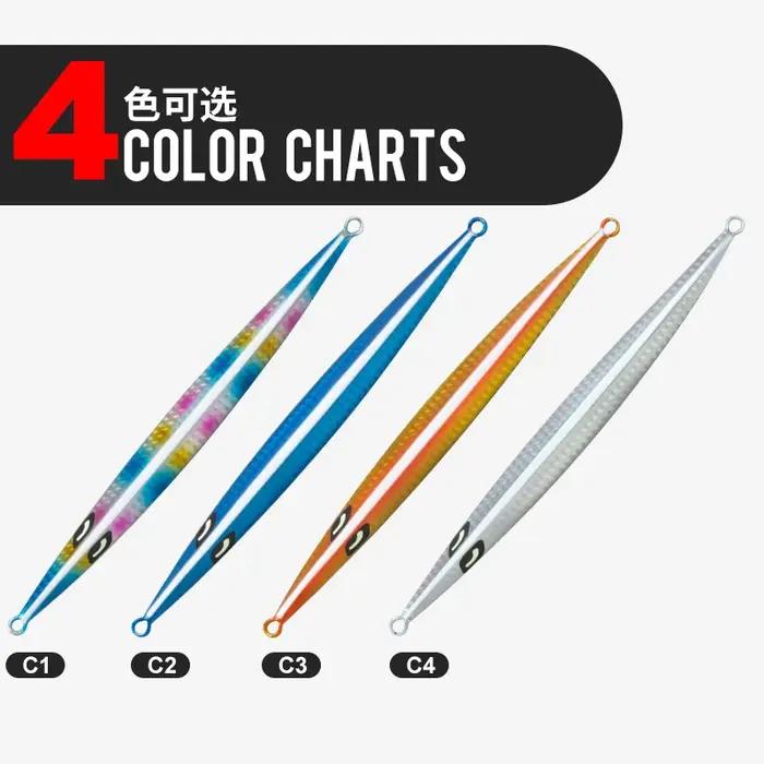 TEASER J38 Pêche en mer : Plaque métallique Iron Plate Rogue Rod 150g-400g