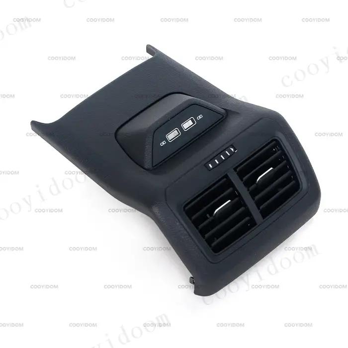 Accoudoir central de sortie d'aération A/C, cadre de garniture arrière avec USB C Type-C, VW Golf 7,