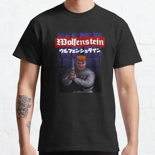 T-shirt Mechanischer Wolfenstein unisexe en coton pour homme style décontracté impression numérique pour grandes tailles occasions quotidiennes