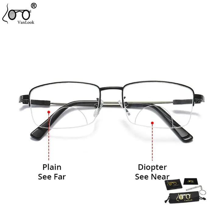 Lunettes de lecture bifocales pour hommes et femmes, bloquant la lumière bleue, presbytie, vue de lo