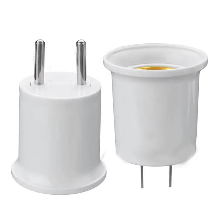 1 pièces prise américaine européenne E27 lampe LED ampoules Base E27 à ue US prise support de lampe