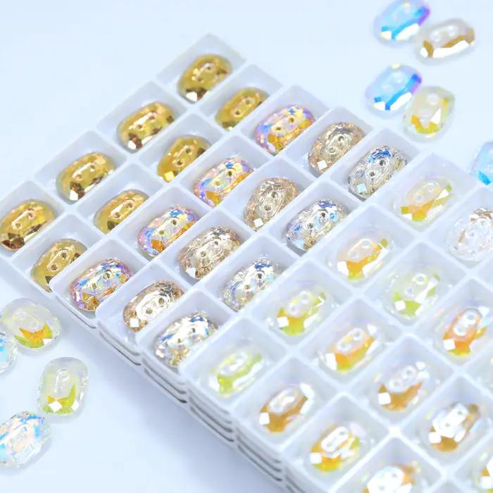 Boutons ronds octogonaux en cristal effet pierre pour vêtements DIY et décoration de mariage élégants occasions spéciales