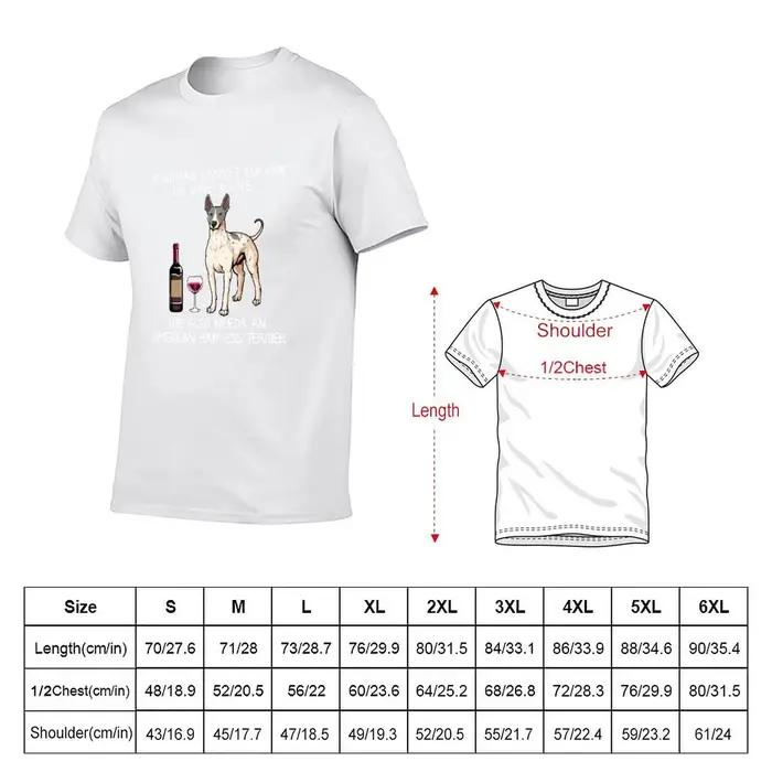 Américain sans poils Terrier et vin drôle chien T-Shirt homme coton homme T-Shirt coton haute qualité T-Shirt