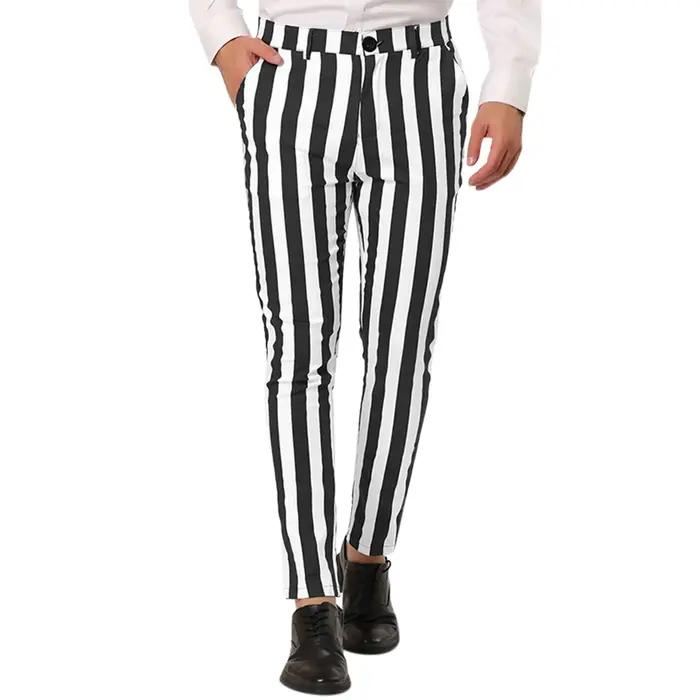 Pantalon homme été automne rayé grande taille frais casual sweatpants Harajuku mode streetwear four seasons versatile everyday wear for men