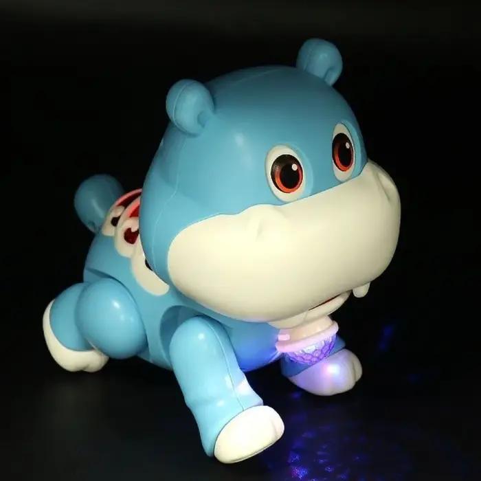Chant danse clignotant danse Animal éducatif Lion hippopotame éducatif Musical ramper apprentissage avec LED