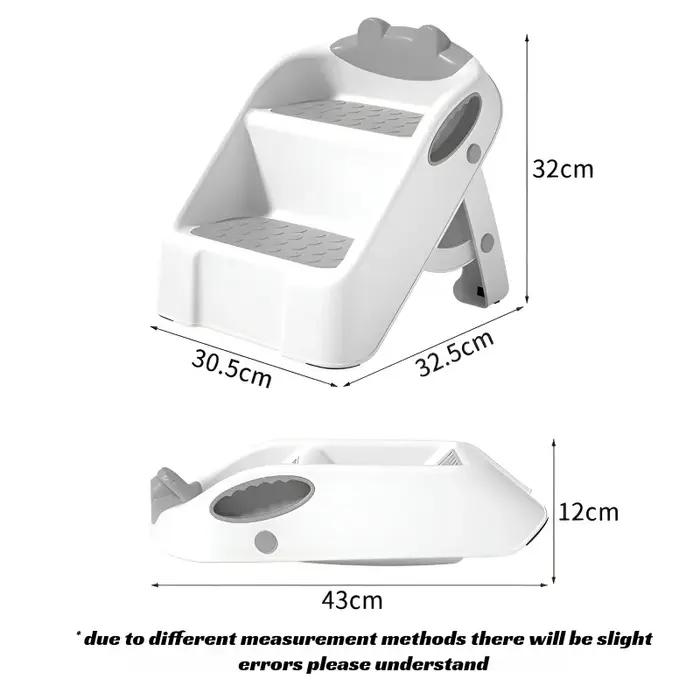 Escabeau d'entraînement aux toilettes pour enfants, siège de pot pliable et antidérapant, lavabo pou