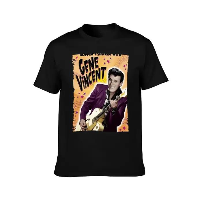 T-shirt Gene Vincent en coton décontracté et tendance pour homme, parfait pour les occasions quotidiennes et spéciales