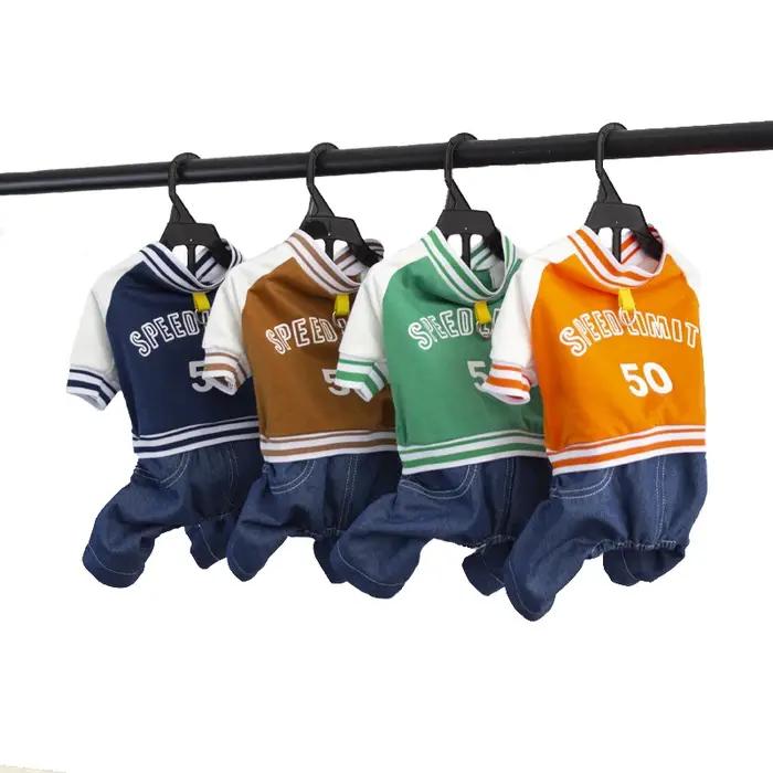 Veste de combinaison pour chien avec pantalon en jean