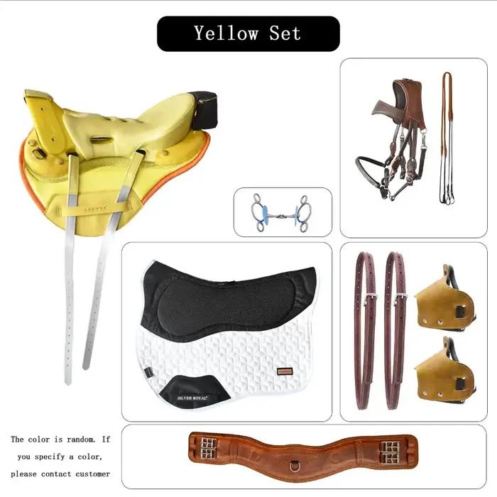 Ensemble de selle d'endurance occidentale adapté à l'entraînement professionnel, entraînement de cou