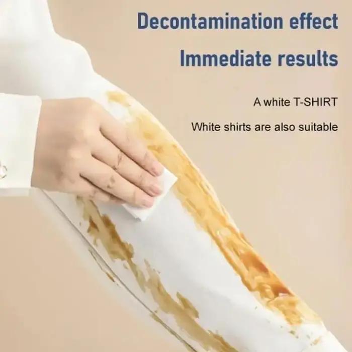 64 lingettes nettoyantes pour vêtements, multi-usages, sans lavage, pour enlever les taches, pour chaussures, cuir, vestes